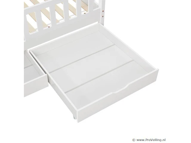 Kinderbed marli - 80 x 160 cm - wit - incl. bedlades - afbeelding 8 van  16