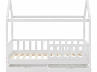 Kinderbed marli - 80 x 160 cm - wit - incl. bedlades - afbeelding 16 van  16