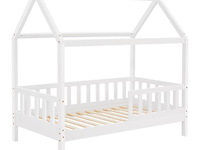 Kinderbed marli - 80 x 160 cm - wit - incl. bedlades - afbeelding 4 van  16