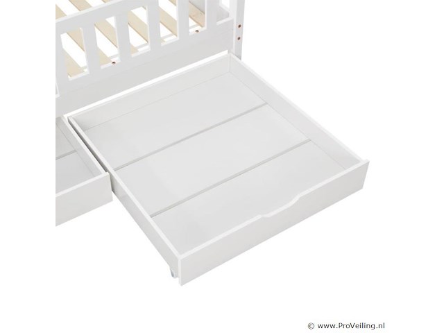 Kinderbed marli - 80 x 160 cm - wit - incl. bedlades - afbeelding 8 van  16