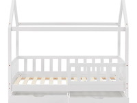 Kinderbed marli - 80 x 160 cm - wit - incl. bedlades - afbeelding 16 van  16