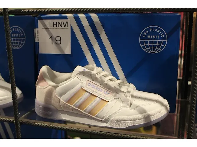 Kindersneaker adidas continental 80 stripes j maat 37 1/3 - afbeelding 1 van  2
