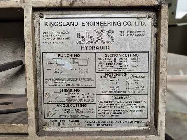 Kingsland - 2000 - 55 xsd - pons- en knipmachine - afbeelding 3 van  10
