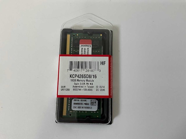 Kingston (kcp426sd8/16), 16 gb memory module rams (new) (200x) - afbeelding 7 van  8