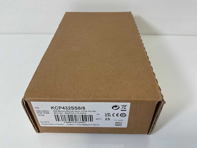 Kingston (kcp432ss8/8), 8 gb memory module rams (new) (75x) - afbeelding 3 van  7