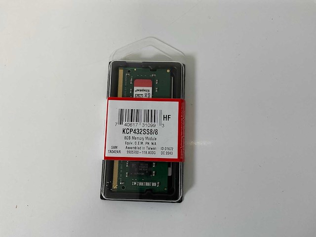 Kingston (kcp432ss8/8), 8 gb memory module rams (new) (75x) - afbeelding 6 van  7