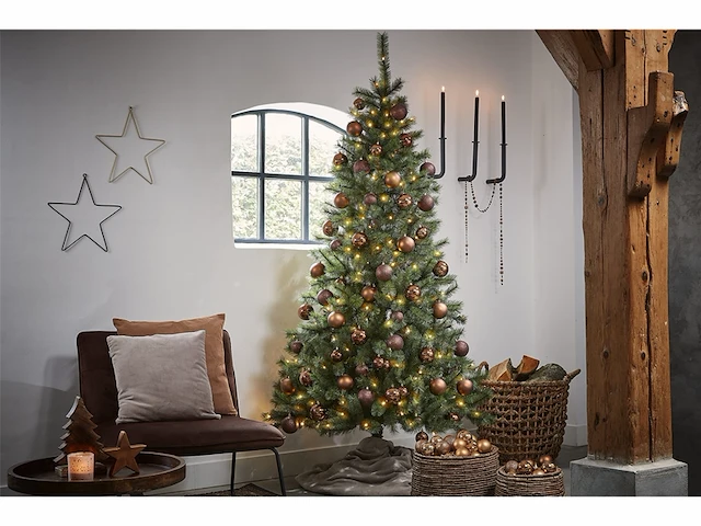 Kingston kerstboom groene tips 767-h215xd117cm, 215 - afbeelding 2 van  4