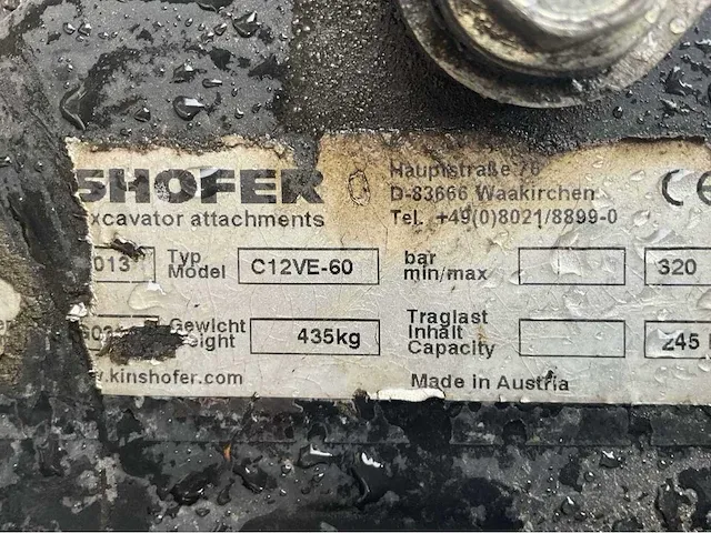 Kinshofer c12ve-60 schalengrijper - afbeelding 9 van  9