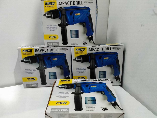 Kinzo - slagboormachine (4x) - afbeelding 1 van  4