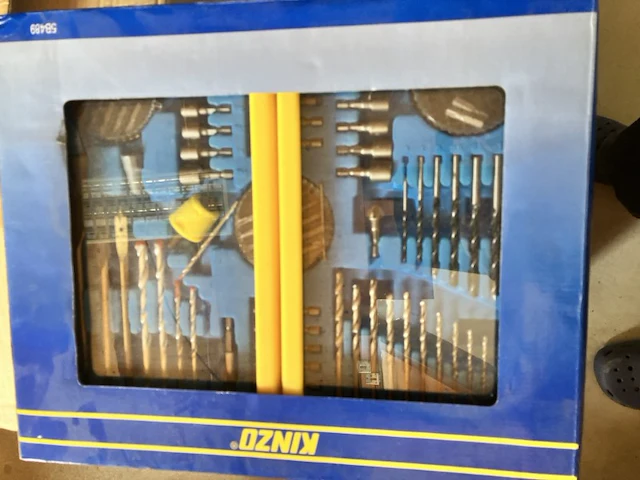 Kinzo boren bitset 89 delig - afbeelding 1 van  7