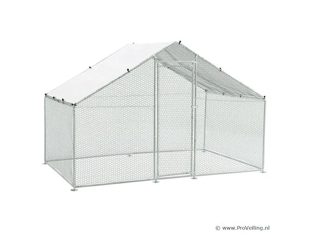 Kippenren hls25t 3 x 2 x 2 meter - afbeelding 1 van  18