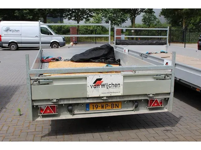 Kipper aanhangwagen peters 4050 x 2050 cm. met kenteken 19-wp-bn. bouwjaar 2016. maximaal laadvermogen 2450... - afbeelding 3 van  5