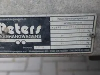 Kipper aanhangwagen peters 4050 x 2050 cm. met kenteken 19-wp-bn. bouwjaar 2016. maximaal laadvermogen 2450... - afbeelding 5 van  5
