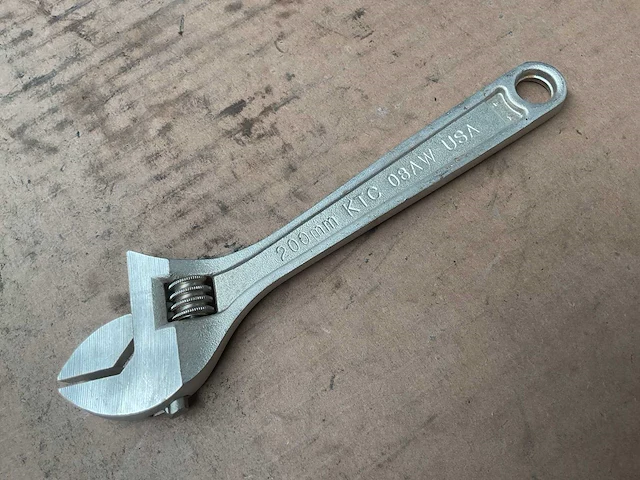 Kippertool 8”-200mm verstelbare moersleutel (5x) - afbeelding 3 van  5