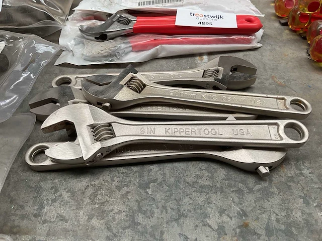 Kippertool 8”-200mm verstelbare moersleutel (5x) - afbeelding 5 van  5