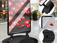 Klantenstopper / reclamebord / stoepbord - zwart - 47 x 66 x 128 cm - afbeelding 1 van  8