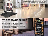 Klantenstopper / reclamebord / stoepbord - zwart - 47 x 66 x 128 cm - afbeelding 4 van  8