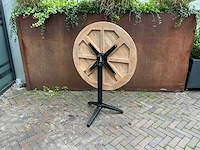 Klaptafel teak rond 80cm (4x) - afbeelding 5 van  5