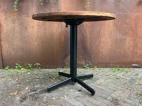 Klaptafel teak rond 80cm (4x) - afbeelding 4 van  5