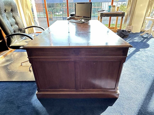 Klassiek engels bureau mahonie - afbeelding 2 van  6