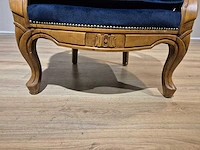 Klassieke - antieke - fauteuil - opnieuw bekleed - afbeelding 10 van  14