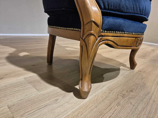 Klassieke - antieke - fauteuil - opnieuw bekleed - afbeelding 14 van  14