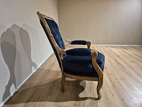 Klassieke - antieke - fauteuil - opnieuw bekleed - afbeelding 5 van  14