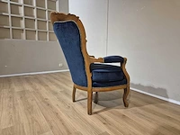 Klassieke - antieke - fauteuil - opnieuw bekleed - afbeelding 7 van  14