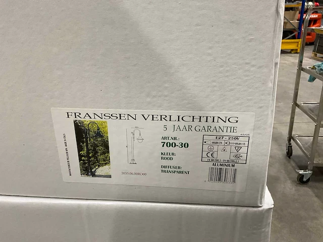 Klassieke buiten lantaarn (12x) - afbeelding 8 van  10