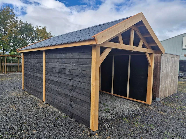 Klassieke garage met zadeldak 770x410x340 cm - afbeelding 1 van  13