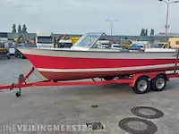 Klassieke motorboot chris craft, sea skiff ranger 21" 1964, rood, bouwjaar 1964 - afbeelding 2 van  84