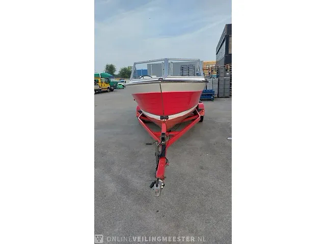 Klassieke motorboot chris craft, sea skiff ranger 21" 1964, rood, bouwjaar 1964 - afbeelding 4 van  84