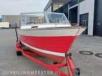 Klassieke motorboot chris craft, sea skiff ranger 21" 1964, rood, bouwjaar 1964 - afbeelding 5 van  84