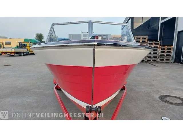 Klassieke motorboot chris craft, sea skiff ranger 21" 1964, rood, bouwjaar 1964 - afbeelding 6 van  84