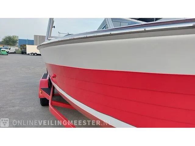 Klassieke motorboot chris craft, sea skiff ranger 21" 1964, rood, bouwjaar 1964 - afbeelding 9 van  84