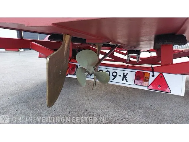 Klassieke motorboot chris craft, sea skiff ranger 21" 1964, rood, bouwjaar 1964 - afbeelding 28 van  84