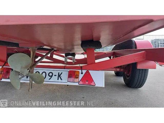 Klassieke motorboot chris craft, sea skiff ranger 21" 1964, rood, bouwjaar 1964 - afbeelding 29 van  84