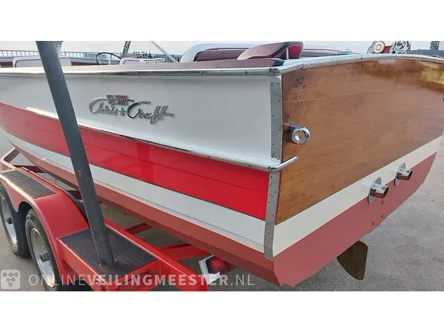 Klassieke motorboot chris craft, sea skiff ranger 21" 1964, rood, bouwjaar 1964 - afbeelding 32 van  84