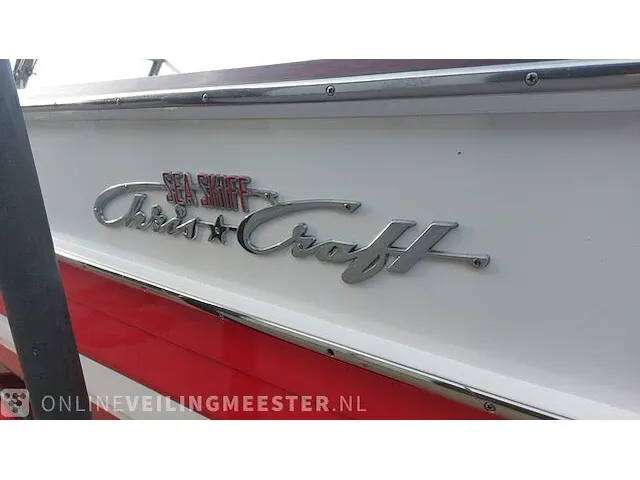 Klassieke motorboot chris craft, sea skiff ranger 21" 1964, rood, bouwjaar 1964 - afbeelding 33 van  84