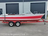Klassieke motorboot chris craft, sea skiff ranger 21" 1964, rood, bouwjaar 1964 - afbeelding 23 van  84