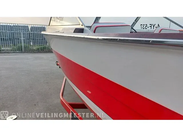 Klassieke motorboot chris craft, sea skiff ranger 21" 1964, rood, bouwjaar 1964 - afbeelding 36 van  84