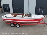 Klassieke motorboot chris craft, sea skiff ranger 21" 1964, rood, bouwjaar 1964 - afbeelding 41 van  84