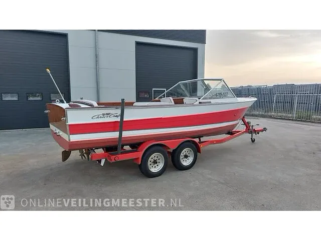 Klassieke motorboot chris craft, sea skiff ranger 21" 1964, rood, bouwjaar 1964 - afbeelding 34 van  84