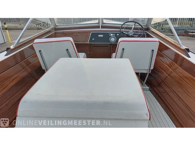 Klassieke motorboot chris craft, sea skiff ranger 21" 1964, rood, bouwjaar 1964 - afbeelding 50 van  84