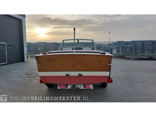 Klassieke motorboot chris craft, sea skiff ranger 21" 1964, rood, bouwjaar 1964 - afbeelding 56 van  84