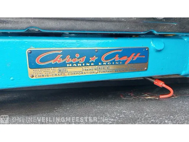 Klassieke motorboot chris craft, sea skiff ranger 21" 1964, rood, bouwjaar 1964 - afbeelding 70 van  84