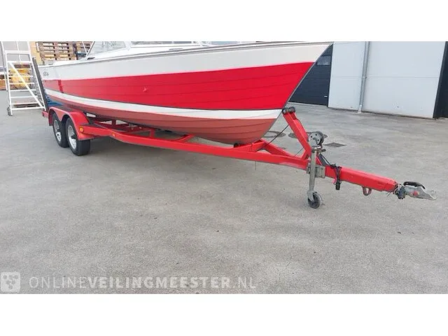Klassieke motorboot chris craft, sea skiff ranger 21" 1964, rood, bouwjaar 1964 - afbeelding 71 van  84