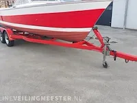 Klassieke motorboot chris craft, sea skiff ranger 21" 1964, rood, bouwjaar 1964 - afbeelding 71 van  84
