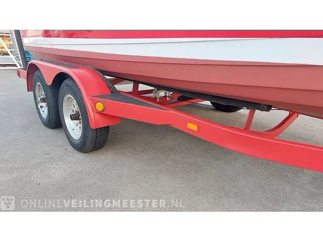 Klassieke motorboot chris craft, sea skiff ranger 21" 1964, rood, bouwjaar 1964 - afbeelding 74 van  84