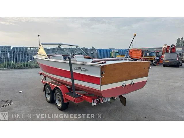 Klassieke motorboot chris craft, sea skiff ranger 21" 1964, rood, bouwjaar 1964 - afbeelding 67 van  84